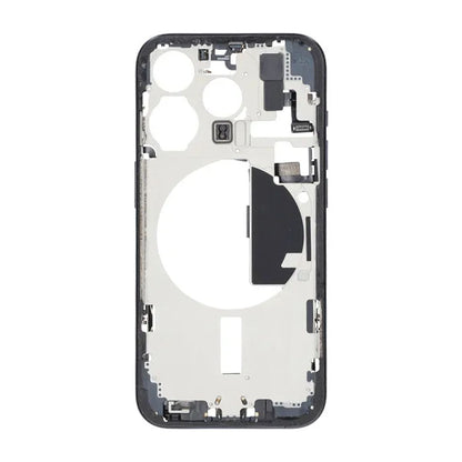 iPhone 15 Pro Back Cover Middle Frame Original Blue With Small Parts