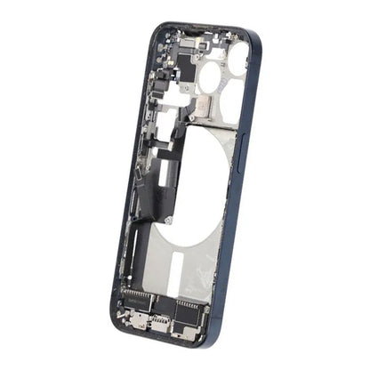 iPhone 15 Pro Back Cover Middle Frame Original Blue With Small Parts