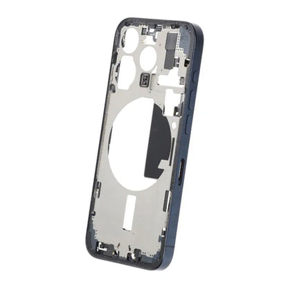 iPhone 15 Pro Back Cover Middle Frame Original Blue With Small Parts