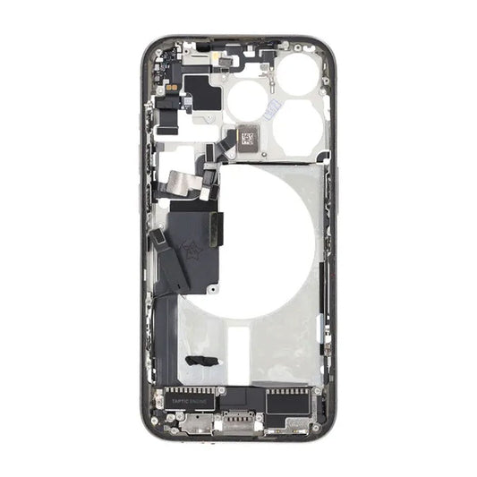 Mittenram med smådelar för iPhone 15 Pro - Naturlig Titan OEM