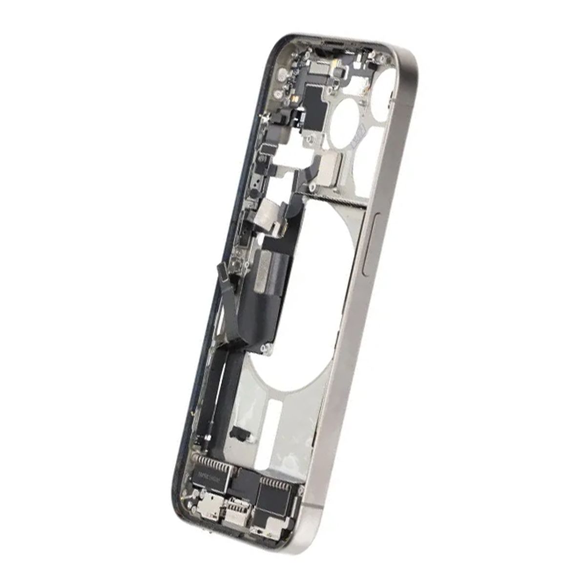 Mittenram med smådelar för iPhone 15 Pro - Naturlig Titan OEM