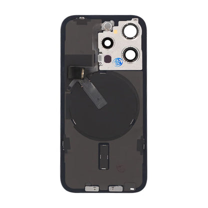 iPhone 15 Pro Back Cover Glass Original Natural Titanium With Small Parts Magsafe Magnet