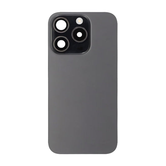 iPhone 15 Pro Back Cover Glass OEM Black Titanium With Small Parts Magsafe Magnet