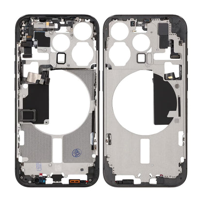 iPhone 15 Pro Middle Frame with Small Parts OEM - Titanium Black