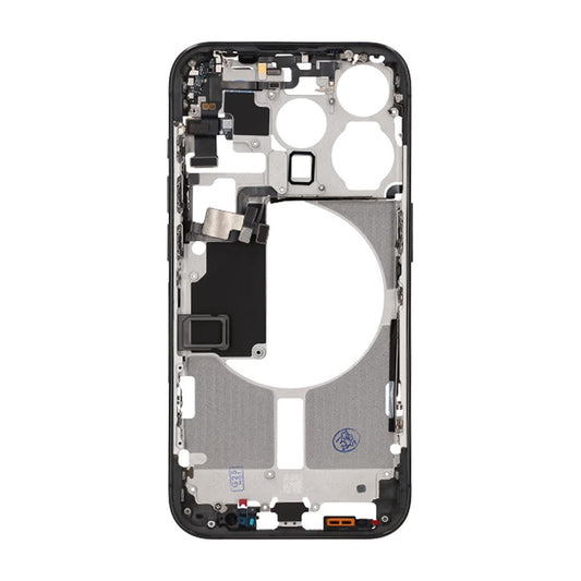 iPhone 15 Pro Middle Frame with Small Parts OEM - Titanium Black