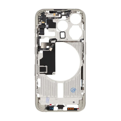 iPhone 15 Pro Mittenram med smådelar OEM - Titanvit