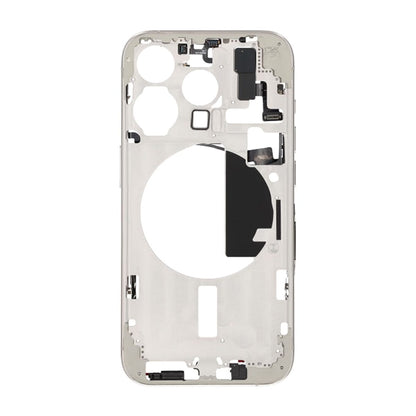 iPhone 15 Pro Mittenram med smådelar OEM - Titanvit
