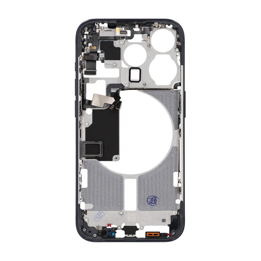 iPhone 15 Pro Mittenram med smådelar OEM - Titanblå