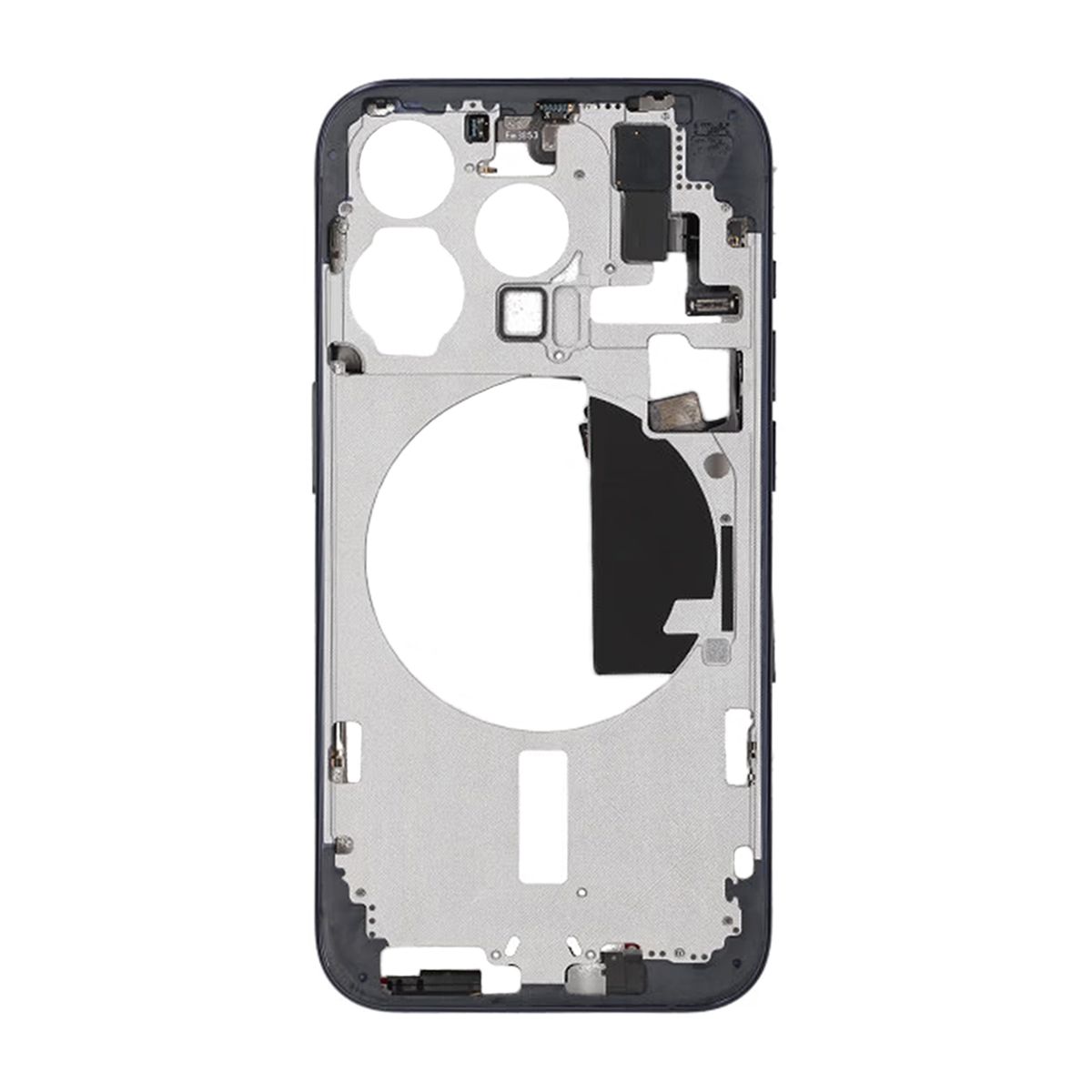 iPhone 15 Pro Mittenram med smådelar OEM - Titanblå