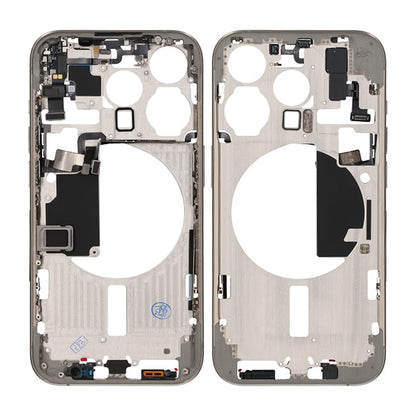 iPhone 15 Pro Middle Frame with Small Parts OEM - Natural Titanium