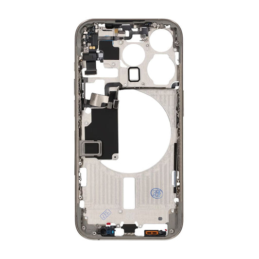 iPhone 15 Pro Middle Frame with Small Parts OEM - Natural Titanium