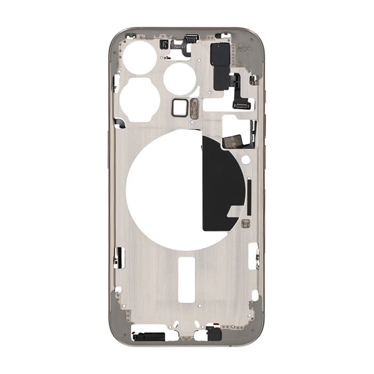 iPhone 15 Pro Middle Frame with Small Parts OEM - Natural Titanium