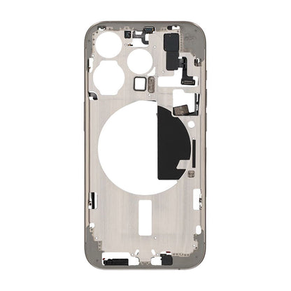 iPhone 15 Pro Middle Frame with Small Parts OEM - Natural Titanium
