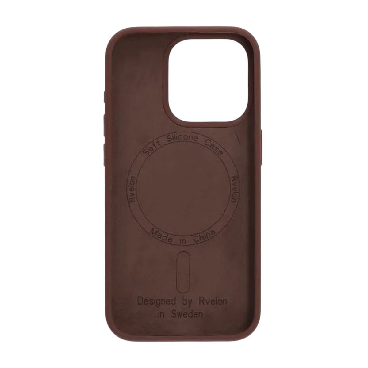 iPhone 15 Pro Case - Silicone With Magsafe Rvelon Earthy Brown