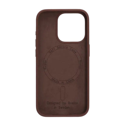 iPhone 15 Pro Case - Silicone With Magsafe Rvelon Earthy Brown