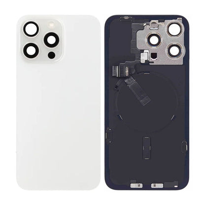iPhone 15 Pro Max Baksida Glas Komplett OEM - Vit