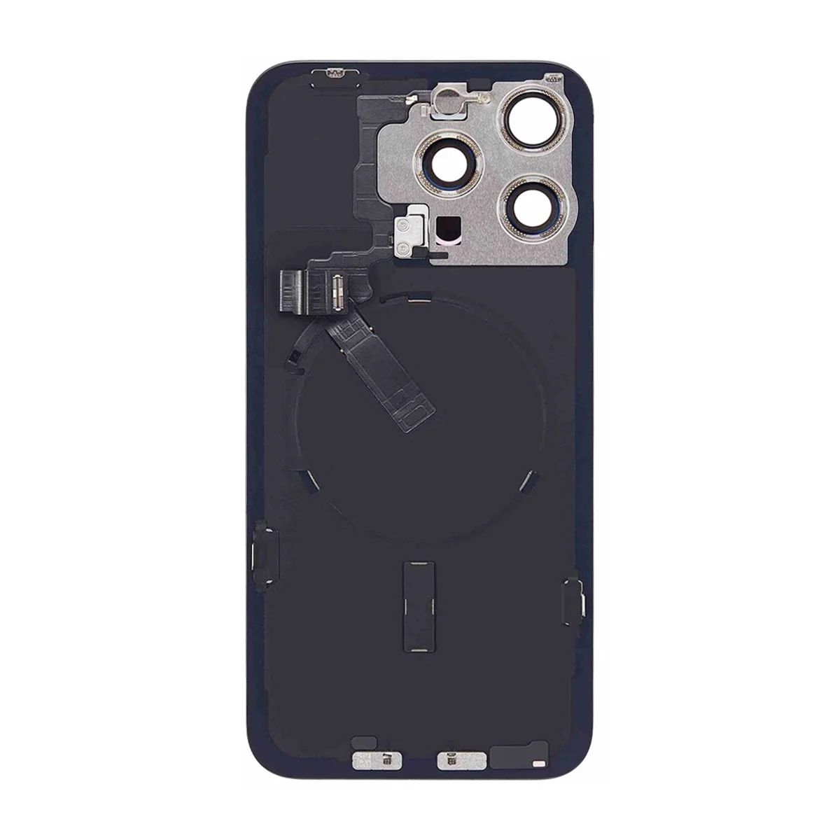 iPhone 15 Pro Max Baksida Glas Komplett OEM - Vit