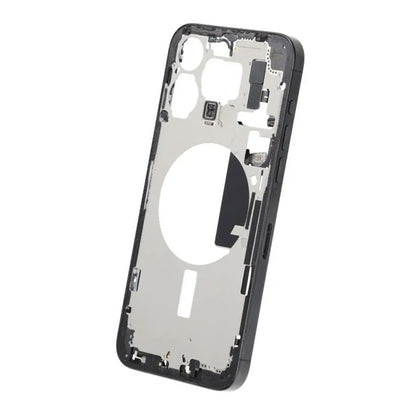 Mittenram med smådelar för iPhone 15 Pro Max - Svart Titan OEM