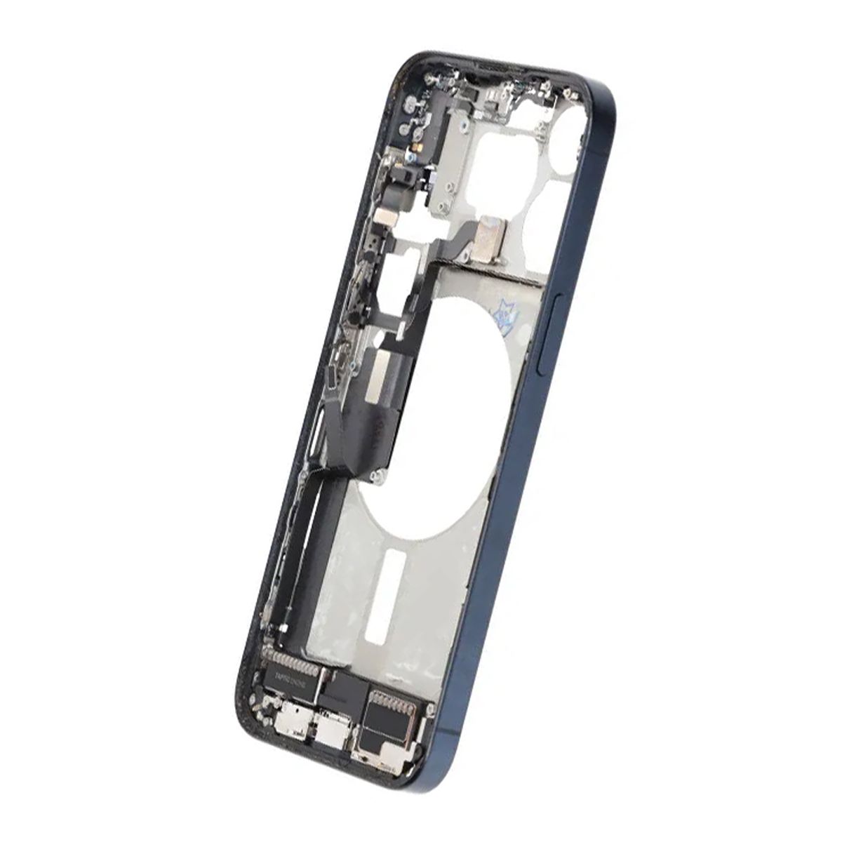 Mittenram med smådelar för iPhone 15 Pro Max - Blå Titan OEM