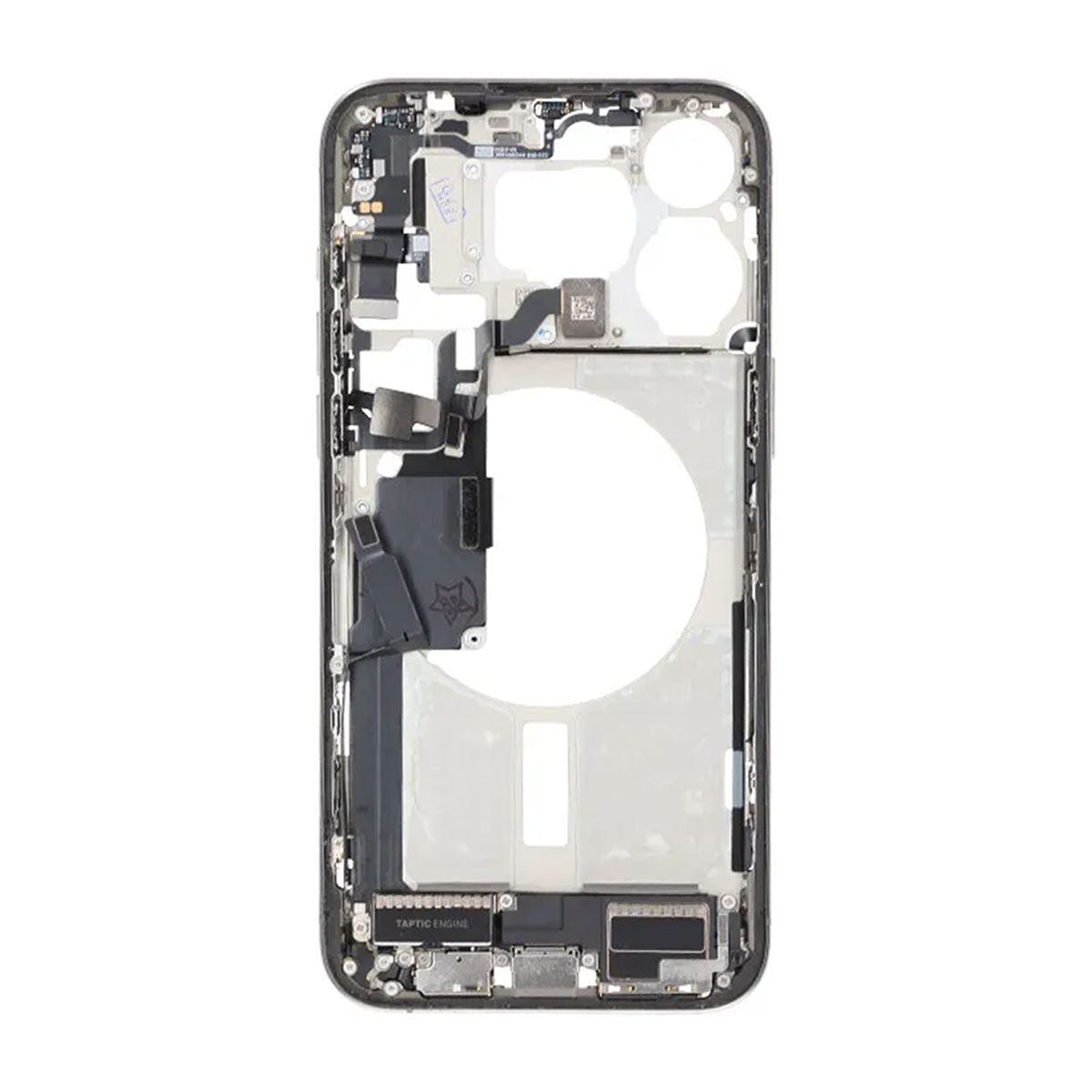 Mittenram med smådelar för iPhone 15 Pro Max - Naturlig Titan OEM
