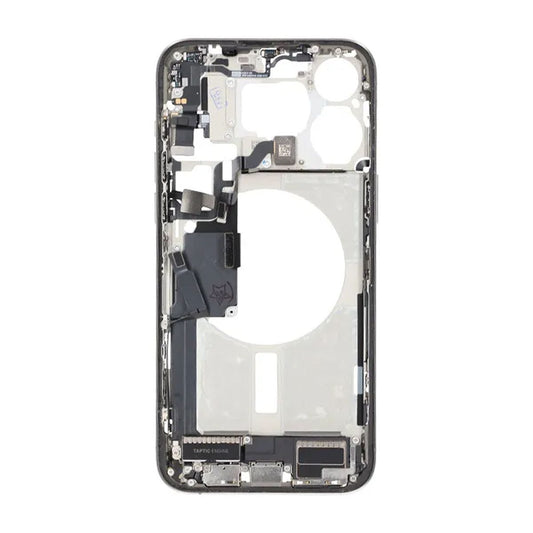 Mittenram med smådelar för iPhone 15 Pro Max - Naturlig Titan OEM