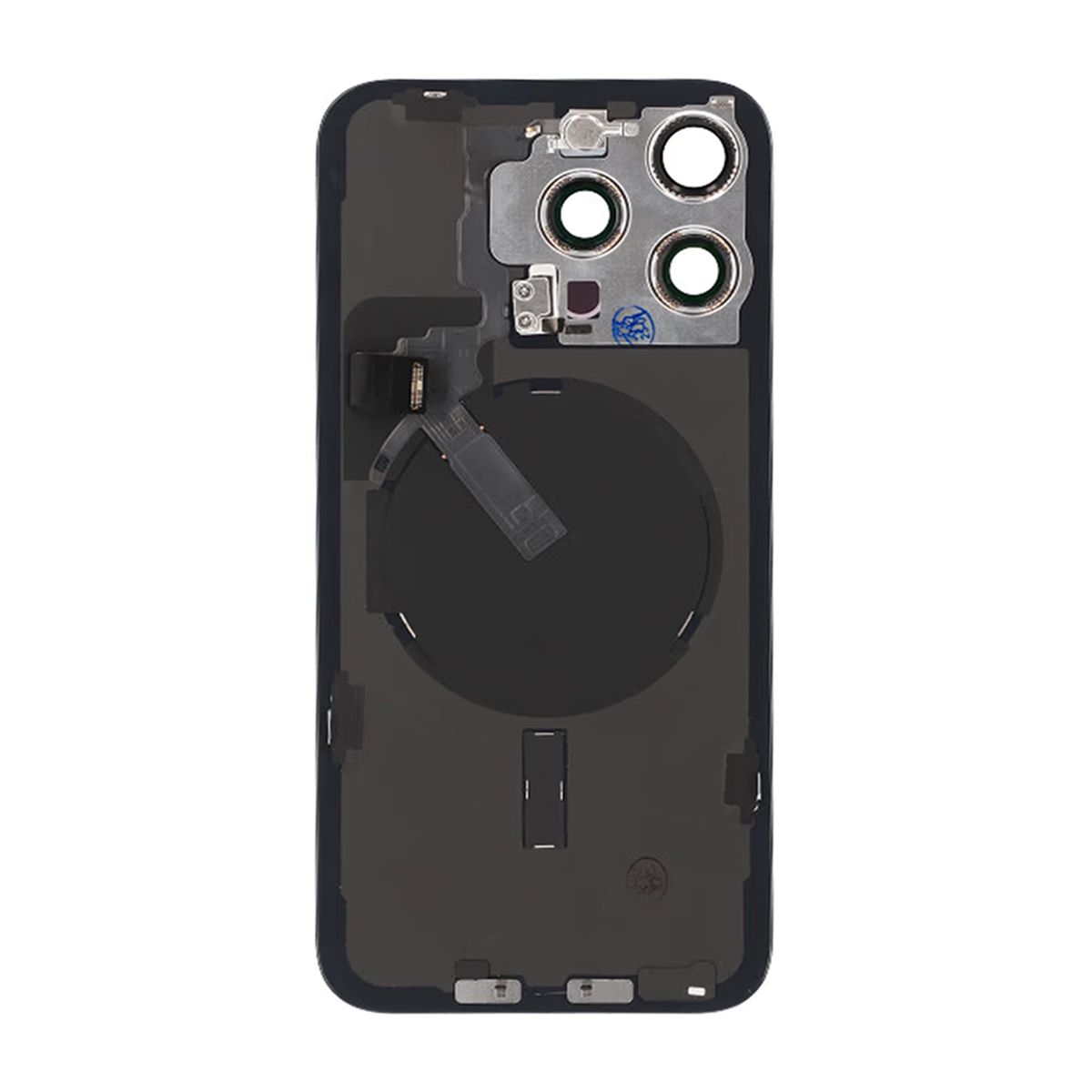 iPhone 15 Pro Max Baksida Glas Komplett OEM - Titanblå