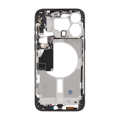 iPhone 15 Pro Max Middle Frame with Small Parts OEM - Titanium Black