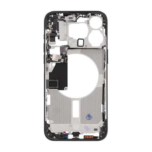 iPhone 15 Pro Max Middle Frame with Small Parts OEM - Titanium Black