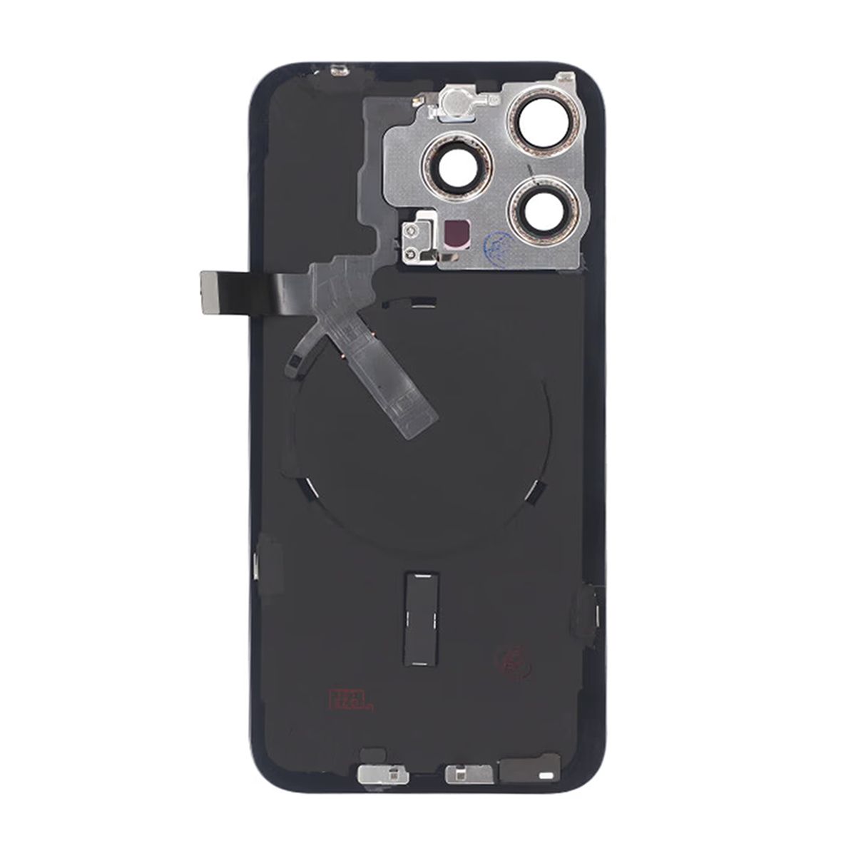 iPhone 15 Pro Max Back Cover Glass Original Natural Titanium With Small Parts Magsafe Magnet
