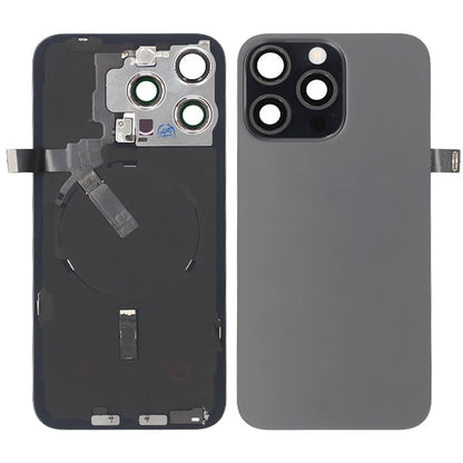 iPhone 15 Pro Max Baksida Glas Komplett OEM - Titansvart