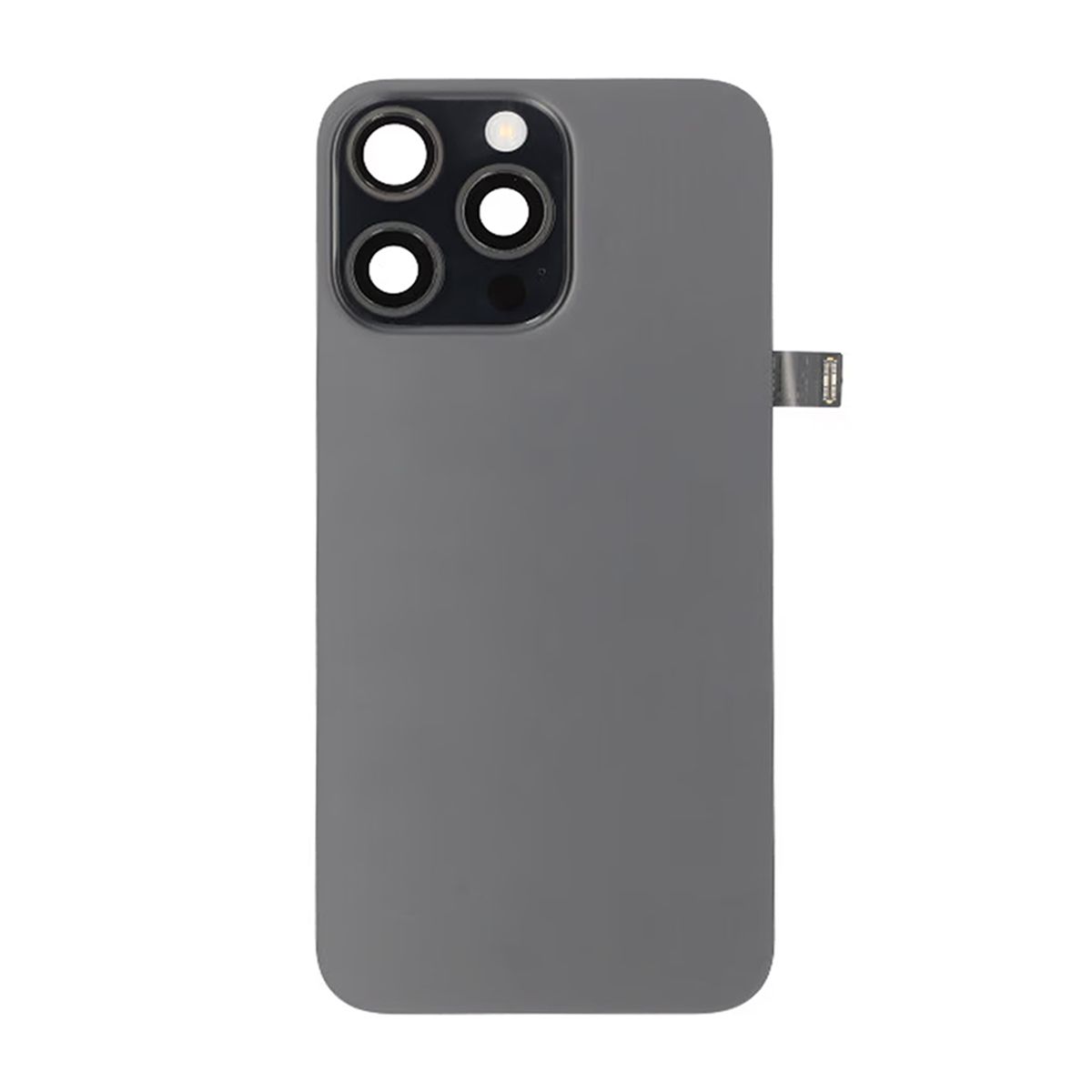 iPhone 15 Pro Max Baksida Glas Komplett OEM - Titansvart