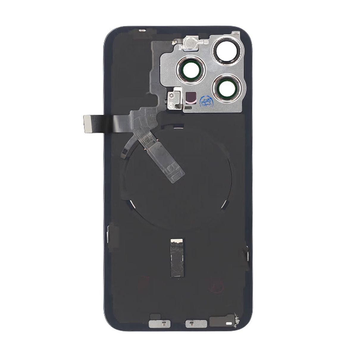 iPhone 15 Pro Max Baksida Glas Komplett OEM - Titansvart