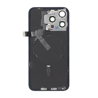 iPhone 15 Pro Max Baksida Glas Komplett OEM - Titansvart