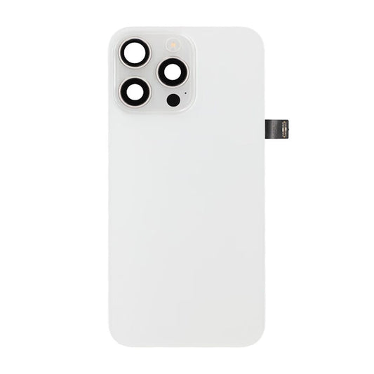 iPhone 15 Pro Max Baksida Glas Komplett OEM - Titanvit