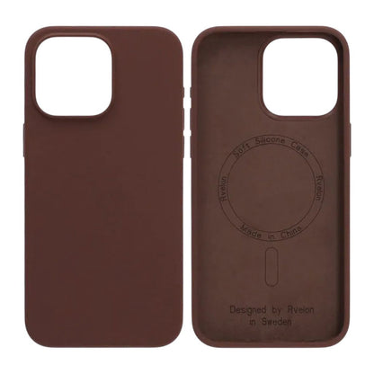 iPhone 15 Pro Max Case - Silicone With Magsafe Rvelon Earthy Brown