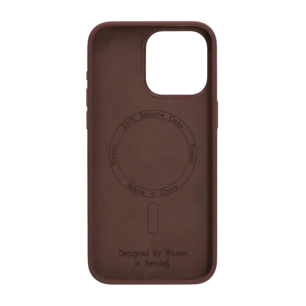 iPhone 15 Pro Max Case - Silicone With Magsafe Rvelon Earthy Brown