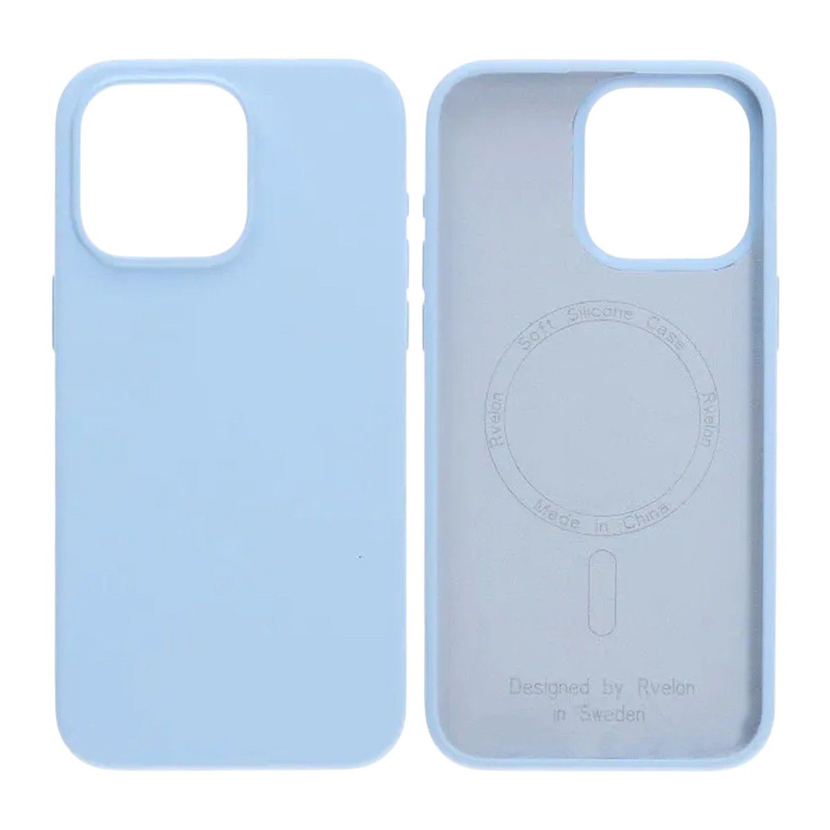 iPhone 15 Pro Max Case - Silicone With Magsafe Rvelon Sky Blue
