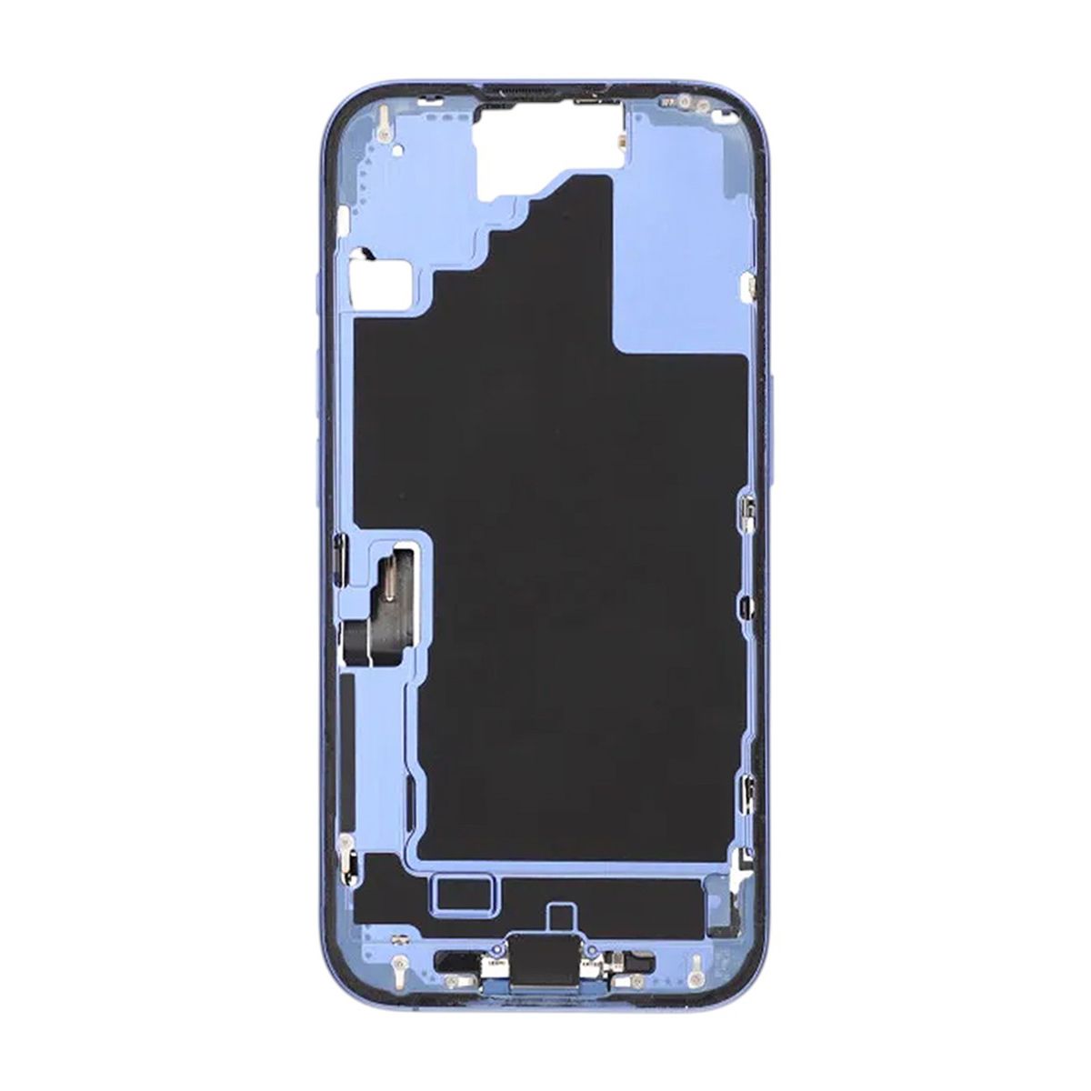 Mittenram med smådelar för iPhone 16 - Blå OEM