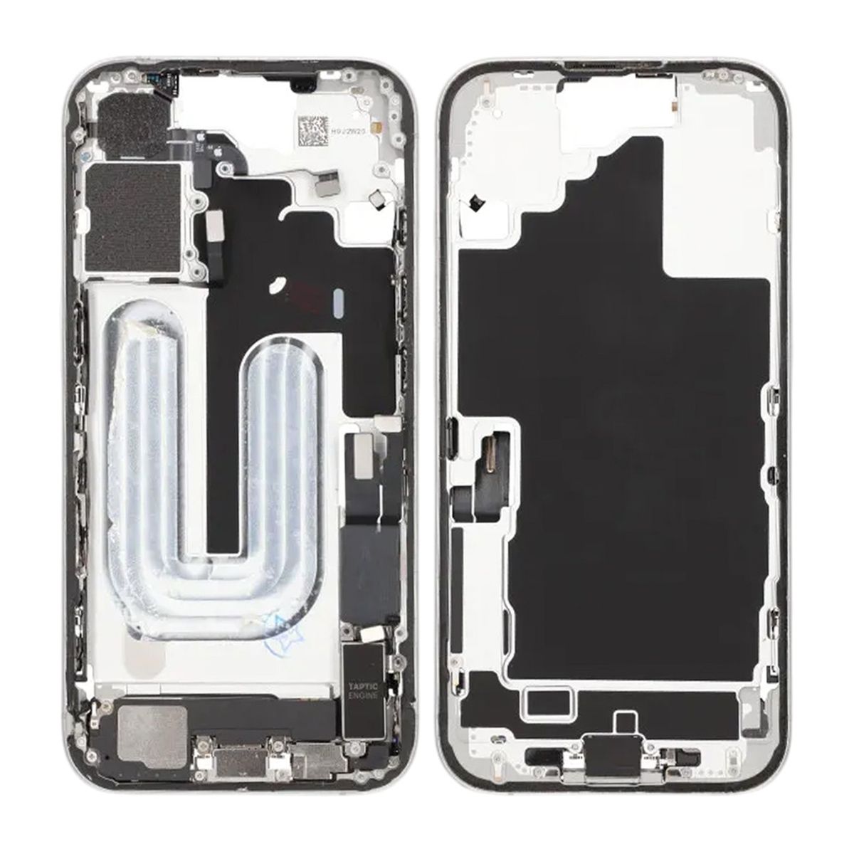Mittenram med smådelar för iPhone 16 - Vit OEM