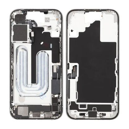 Mittenram med smådelar för iPhone 16 - Vit OEM