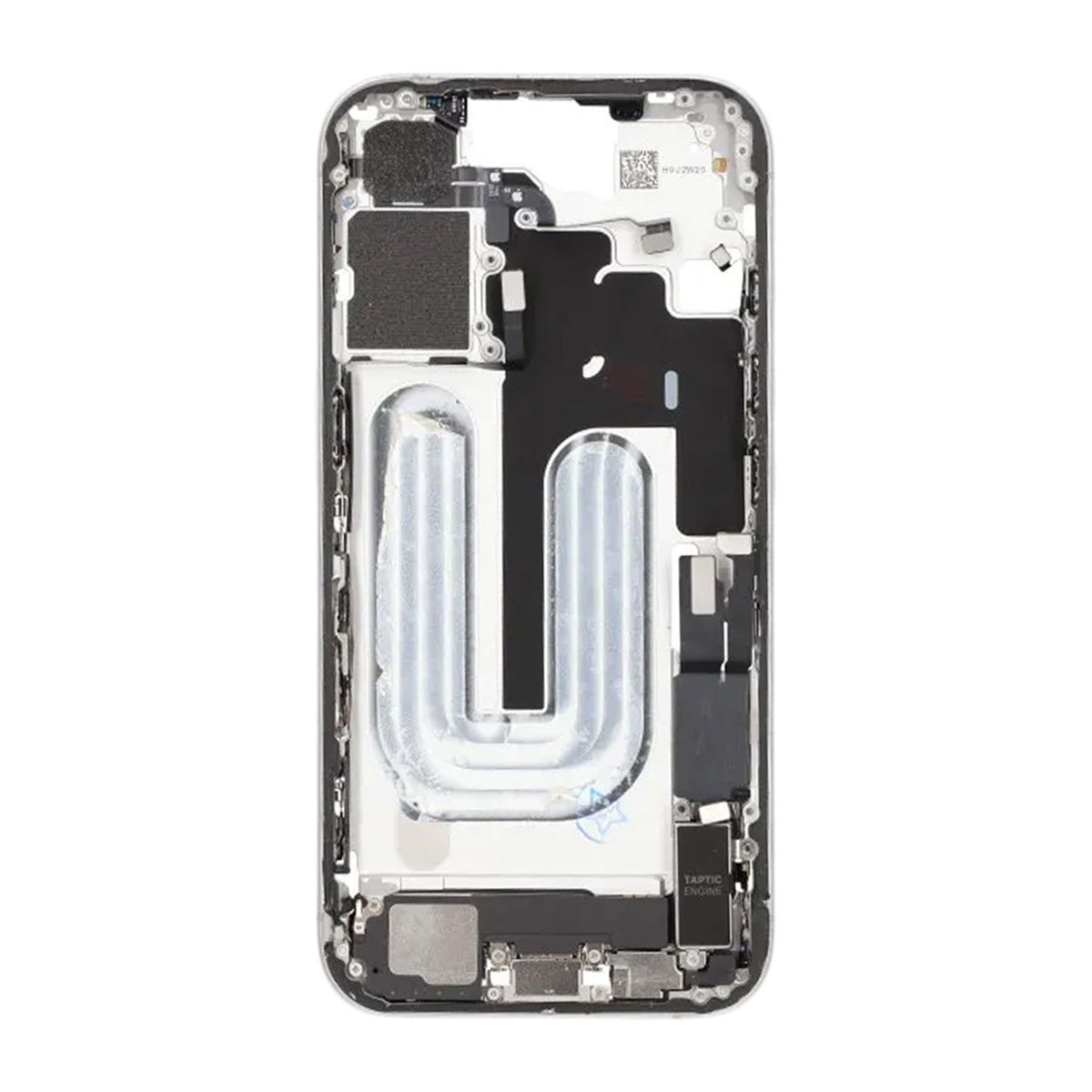Mittenram med smådelar för iPhone 16 - Vit OEM