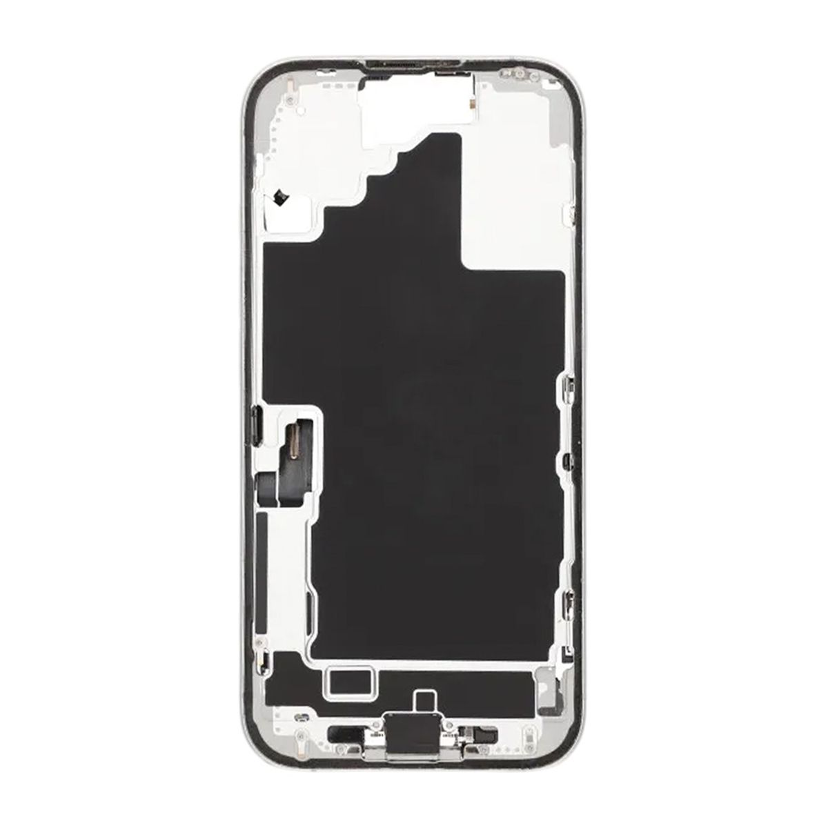Mittenram med smådelar för iPhone 16 - Vit OEM