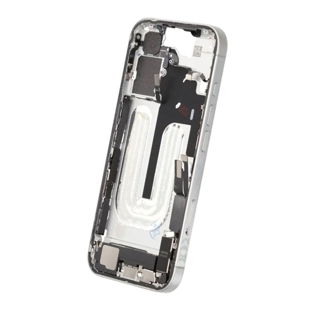 Mittenram med smådelar för iPhone 16 - Vit OEM