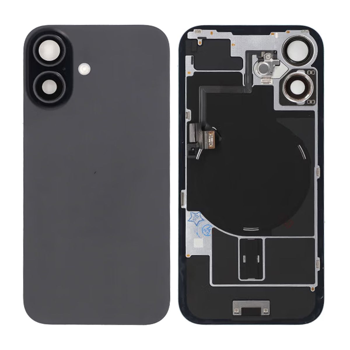 iPhone 16 Baksida Glas - Svart