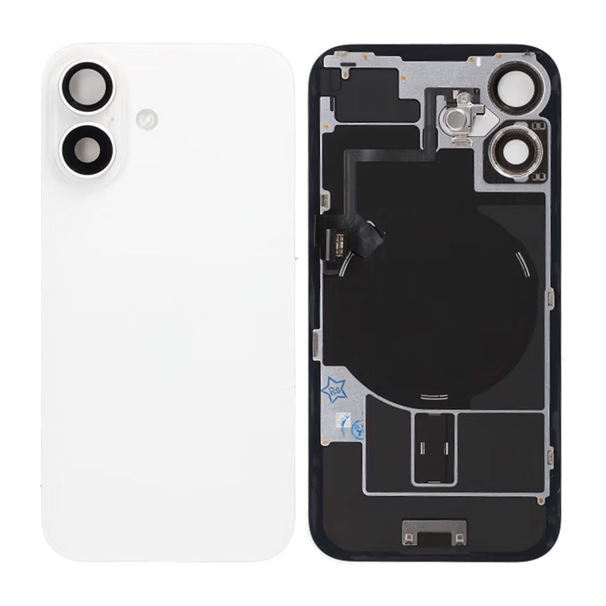 iPhone 16 Baksida Glas - Vit