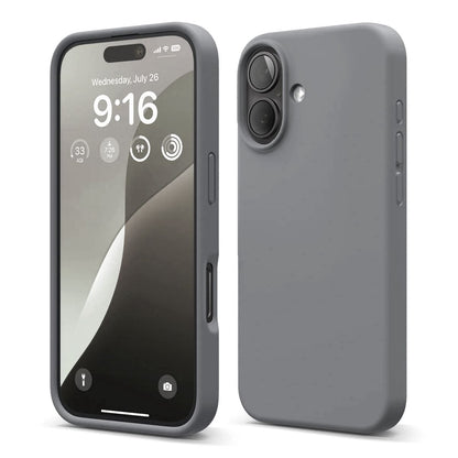 iPhone 16 Case - Silicone Rvelon Grey
