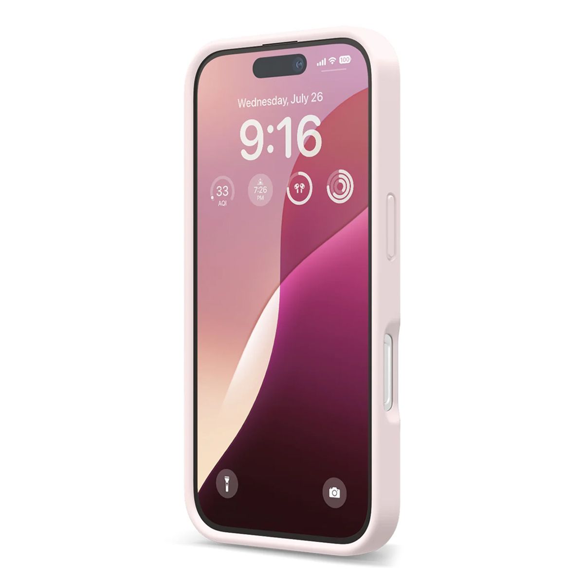 iPhone 16 Case - Silicone Rvelon Light Pink