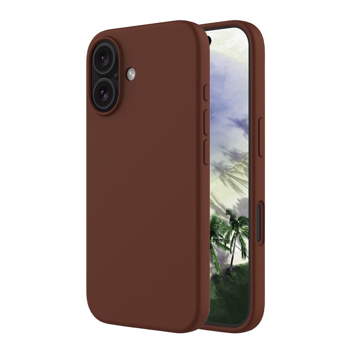 iPhone 16 Case - Silicone With Magsafe Rvelon Earthy Brown