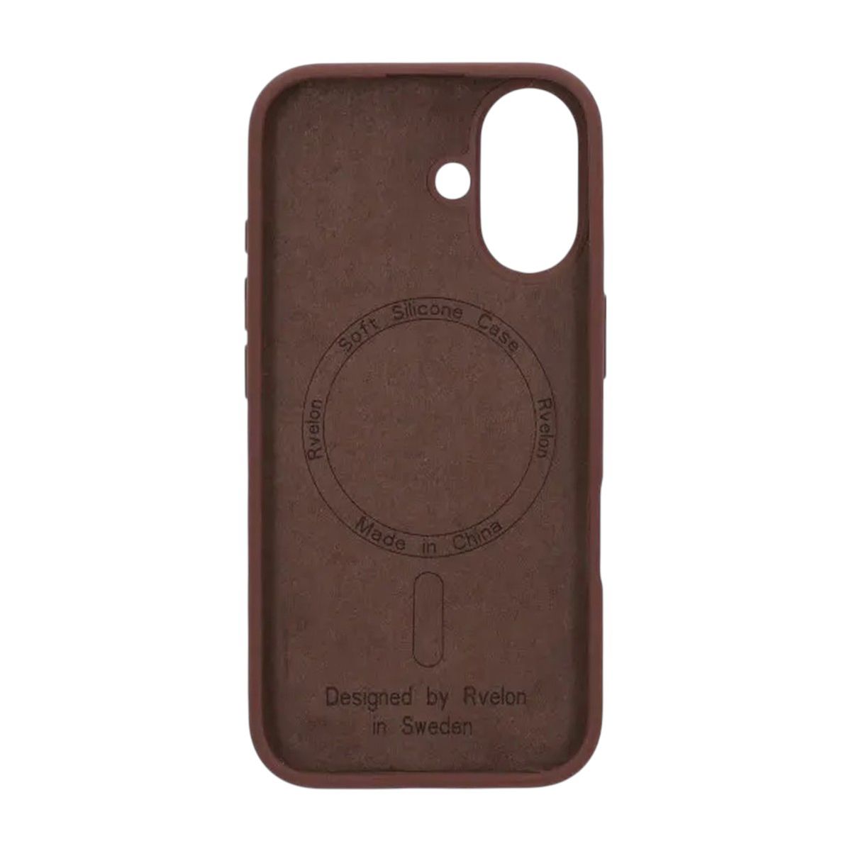 iPhone 16 Case - Silicone With Magsafe Rvelon Earthy Brown