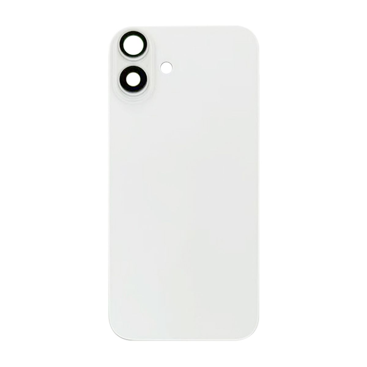 iPhone 16 Plus Baksida Glas med Magnet och Kameralins - Vit